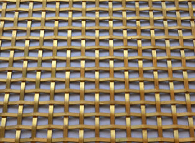 Woven Grilles in Brass and Stainless Steel