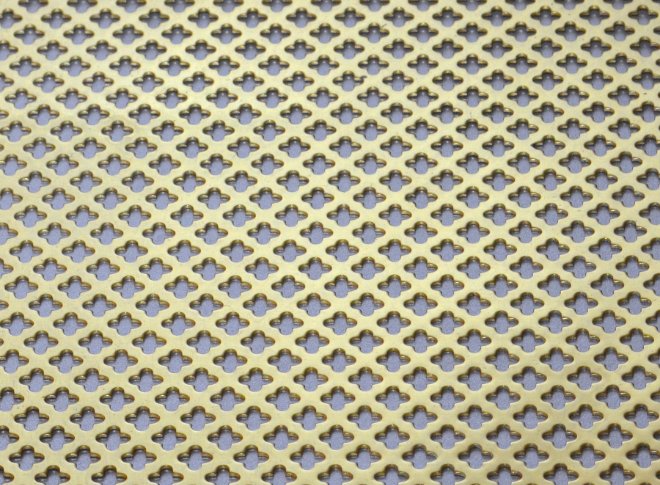 Small Club Perforated Grille - Brass